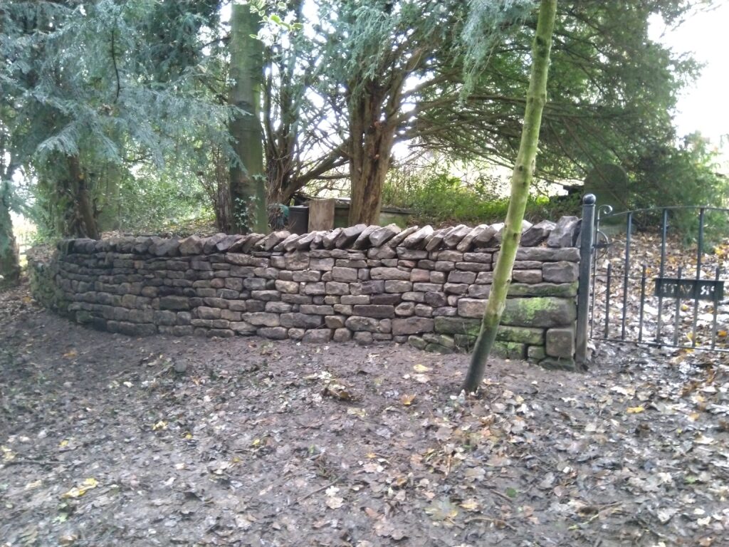 dry stone wall in kirkby lonsdale.