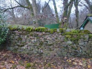 Finished dry stone wall gap repair in Scorton near Lancaster